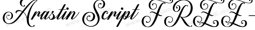 Arastin Script FREE字体转换